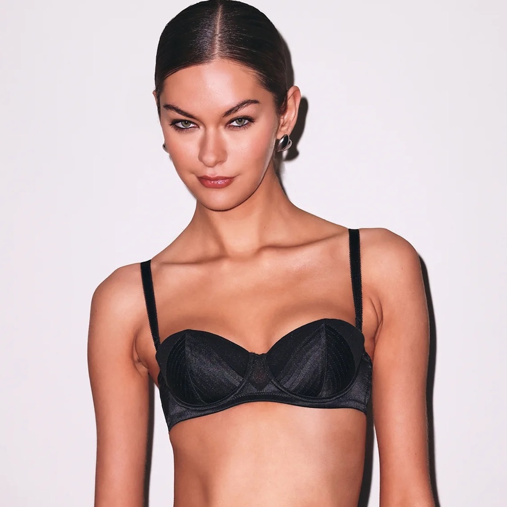 Fleur du Mal Top Stitch Convertible bra, 36D